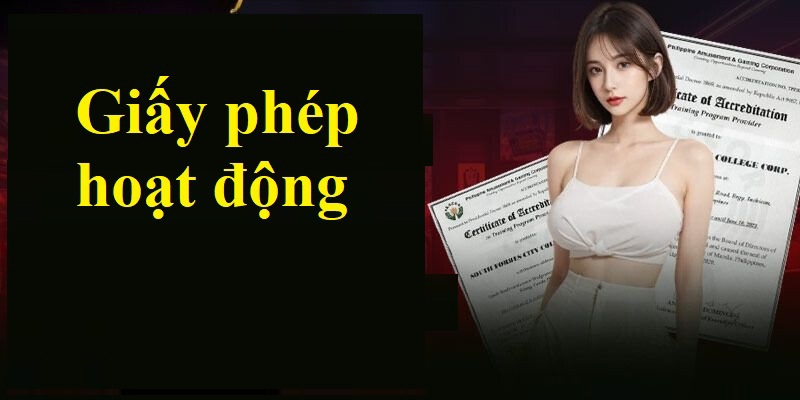 Những giấy phép hoạt động mà DABET sở hữu